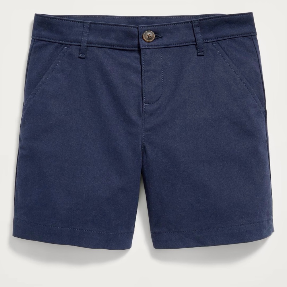 Old Navy Blue Chino School Uniform Twill Bermuda Shorts for Girls